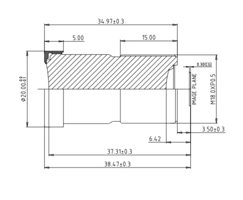 SC2210 EFL9.3mm Traagheidsbewakingssysteem voor de bestuurder