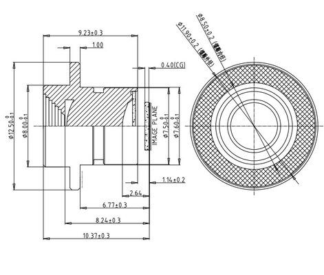 OV9284 MAX Afbeeldingshoogte Ø4.6 EFL4.3mm Auto gedrag detectie