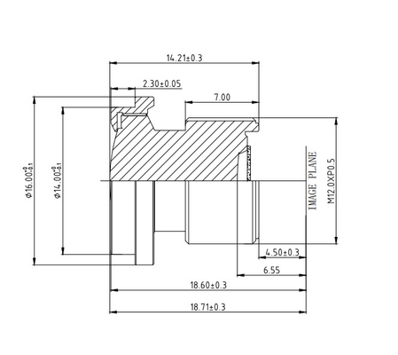 4.8 mm EFL Camera Monitor System Lens met sensorgrootte OX03F10 1920*1536 FBL/FFL 2.95