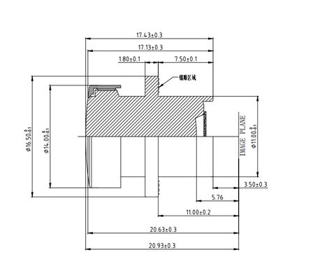 3MP EFL3.0mm F/NO.2.0mm Autocamera, HD breed diafragma, Digitale videorecorder Camera