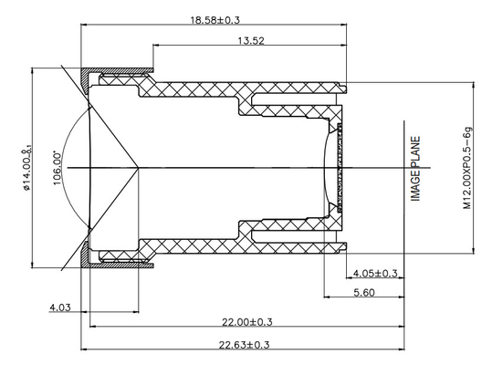 4.0mm F2.1 de Lenzenveiligheid die van de Toezichtcamera IPC Smart Home controleren