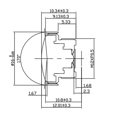 1/4“ van de de Auto Brede Hoek van F2.8 VGA Lens 1.0mm Hoge Definitie Multifunctie